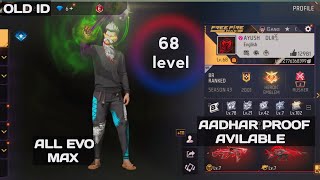 Free Fire id Sell Low Price 😱💸|| FF id Sell 🛒Low Price ma id🤯💸|| All Evo Max || Trusted id Seller💯