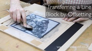 Transferring a Lino Block by Offsetting for Multiblock Printing