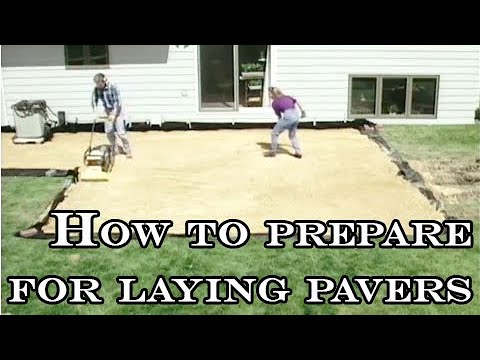 How to prepare for laying pavers How to prepare for laying pavers