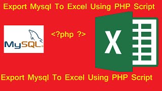 export mysql database to excel in php | export data to excel in php | #php | #phptutorials