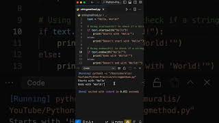 Mastering Python String Validation: startswith() and endswith() Explained! #shorts