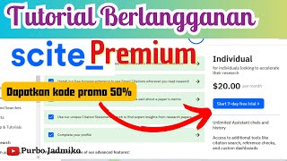 Tutorial Berlangganan Scite Ai Premium #Sciteai #Aiforresearch