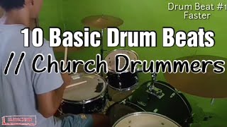 10 Basic Drum Beats | Church Drummer's