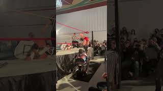 WRESTLER JOEY JANELA KNOCKS OUT DISABLED MAN