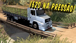 MB 1620 TRANSPORTANDO COCO - TRECHO DE TERRA E PONTES DE MADEIRA - ROTAS BRASIL - ETS 2