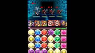 パズドラ【碧の海賊龍】地獄級　闇ヨミ×光アヌビスPT　Sクリア（理事長）