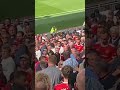 Manchester United fans fight each other during Man Utd vs Brighton