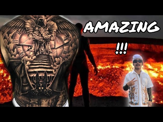 Heaven And Hell Back Tattoos She Told Me Go To Hell But All Dogs Go To