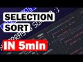 Selection Sort: Step-by-Step Tutorial for Beginners | Sorting Algorithms #dsa #algorithm #algorithms
