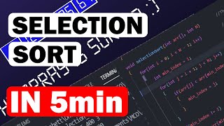 Selection Sort: Step-by-Step Tutorial for Beginners | Sorting Algorithms #dsa #algorithm #algorithms