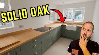 How to fit solid wood worktops