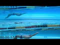 Backstroke without equipment vs Fins (under the water).