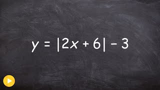 Using transformations and a table to graph absolute value equations