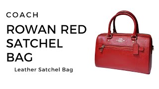 Coach Rowan | Red Satchel Bag | UPC: 195031139284