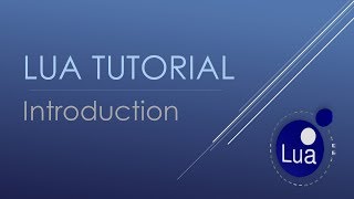 Lua Series Introduction