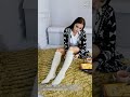 fine knitted knee length long socks by bharatasya