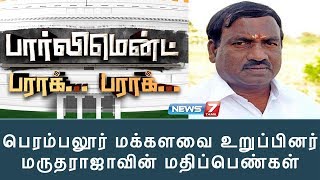 பார்லிமென்ட் பராக்... பராக் : பெரம்பலூர் மக்களவை உறுப்பினர் மருதராஜாவின் மதிப்பெண்கள்