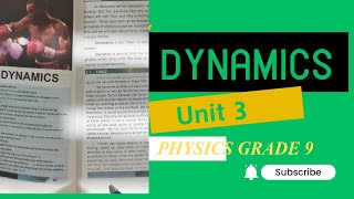 Dynamics Unit 3 Physics Grade 9 Lecture 1 Kpk textbook