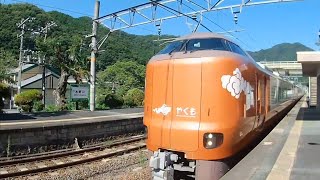 273系新型特急やくも6号岡山行き木野山駅通過。