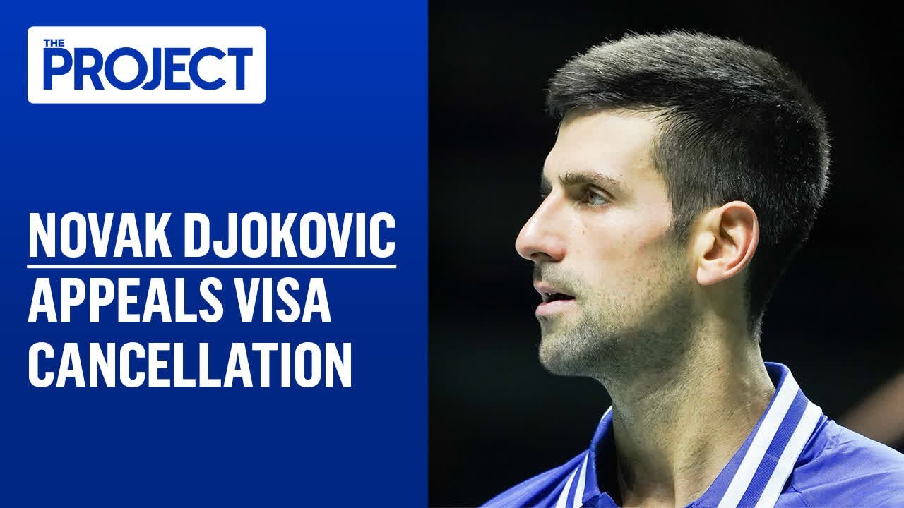 Novak Djokovic Appeals Visa Cancellation After Night In Detention - YouTube