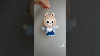 10cm custom crochet labubu keychain #labubu #crochet #keychain #sg #customgifts #amigurumi #handmade