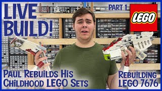 LIVE BUILD! | Paul Rebuilds His Childhood LEGO Sets | Building Set 7676 (Part 1)