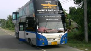 アキーラさん！タイ・公営寝台バス(Krabi⇒Bangkok）,Public-bus,Thailand.