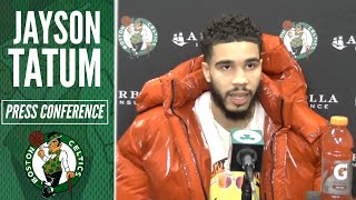 Jayson Tatum Knows He's Getting TOO MANY Technicals | Celtics vs Heat Postgame Interview