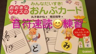 【音符速読】音符カード速読チャレンジ☀️練習〜♫保利ピアノ教室♫〜