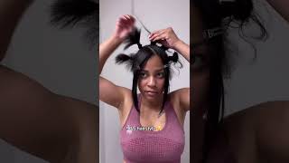 90's Quick Hairstyle Install! Genie Ponytail with Bantu Knots Tutorial