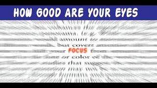 HOW GOOD ARE YOUR EYES? CAN YOU GUESS THE WORD ? Cool and Quick Test | PART-01