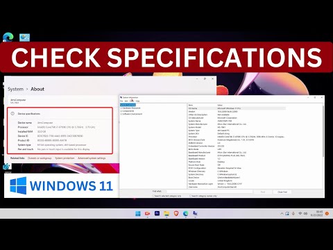 How to check PC specifications in Windows 11? Check hardware and software details