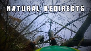 How I install a natural SRT redirect without unloading the climbing line