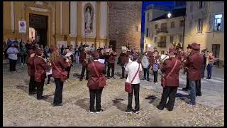 Musica fine processione religiosa san Cosma con banda Alfiera a San Damiano D'Asti