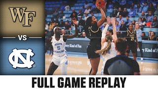 Wake Forest vs. North Carolina Full Game Replay | 2024-25 ACC Women's Basketball