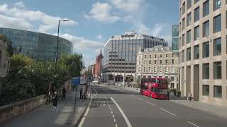 Autumn London Bus Journey 2024 Route Master 8 - Liverpool Street to Tottenham Court Road [4K]