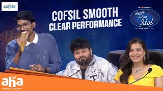 Telugu Indian Idol 3 | Cofsil Smooth and Clear Performance | Thaman, Karthik, Geetha | ahavideoIN