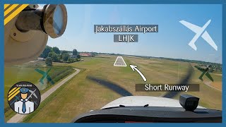 Landing the Cessna C172 on Short Runway | Jakabszállás Airport LHJK