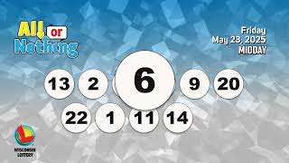 Wisconsin Lottery Midday Draw 05/23/2025