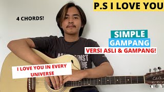 TUTORIAL PETIKAN (P.S. I Love You - Paul Partohap) (Tutorial Gitar) CHORD ASLI & GAMPANG!