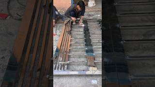 amazing ss gate work video 🙂✌️ #steelwork #steel #steelgate #welding #welder #shorts #ytshorts