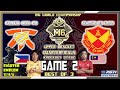 FNATIC ONIC PH vs SRG Game 2 | KELRA GRANGER FIGHTER EMBLEM | M6 World Championship Knockout Stage