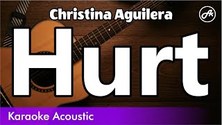 Christina Aguilera - Hurt (SLOW karaoke acoustic)