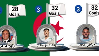 ترتيب هدافي المنتخب الجزائري عبر التاريخ