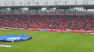 "TANIEC ELENY" Hymn Widzewa - początek meczu Widzew Łódź - Jagiellonia Białystok | 11.02.2024