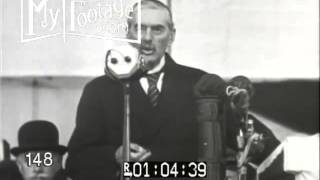 1939 English Prime Minister Chamberlain Famous Speech Regarding Germany