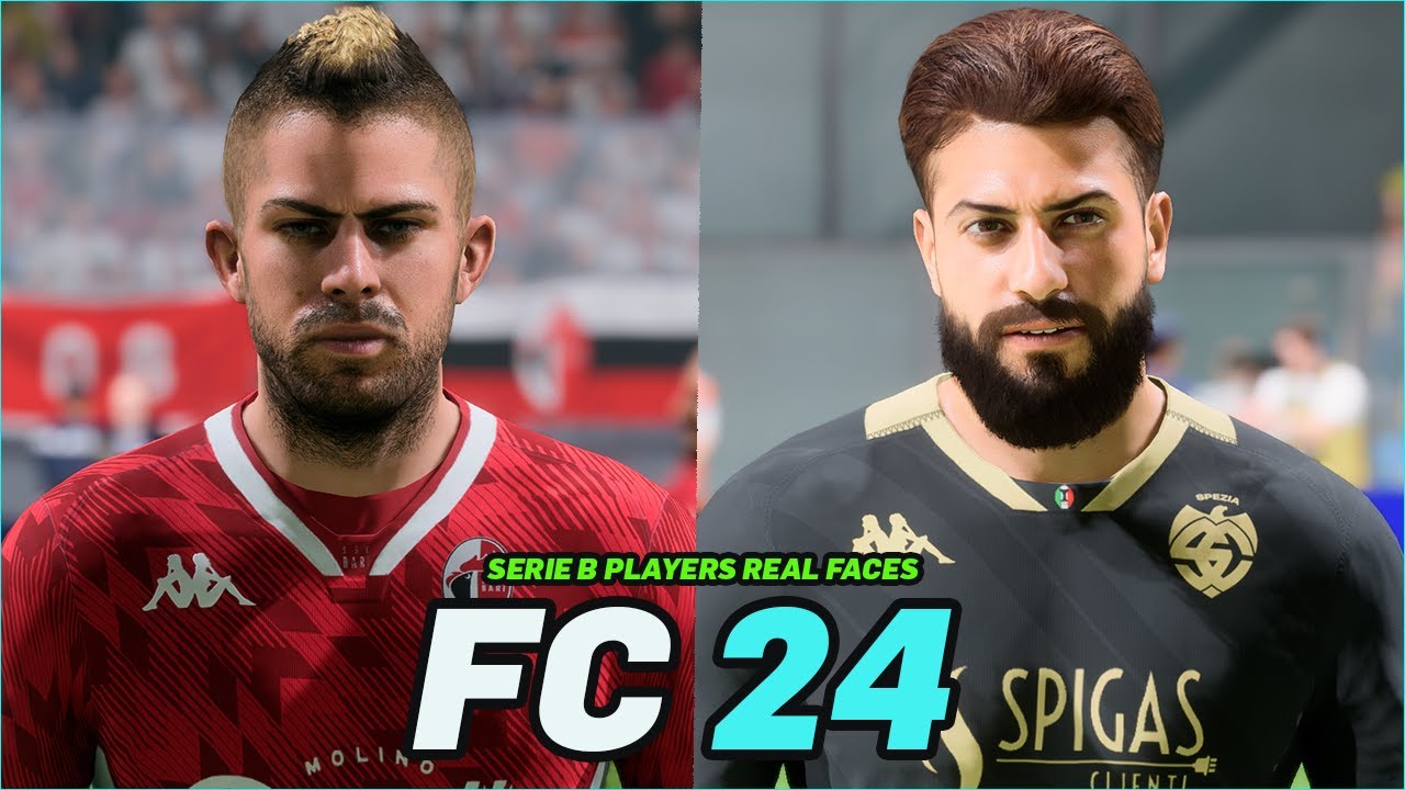 EA SPORTS FC 24 | ALL SERIE B PLAYERS REAL FACES - YouTube