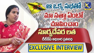 ఆ సభతో మా సత్తా చూపించాం | Showed our Strength | Suryadevara Latha | Polite Politics | #ktvtelugu