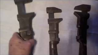 Antique Tool Collection ...Part 1 : MONKEY WRENCHES