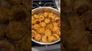 Asian style turkey meatballs #shorts